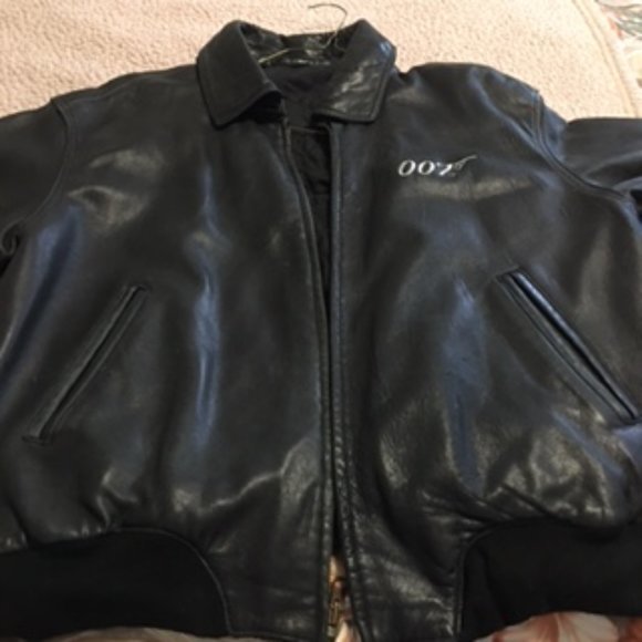 RARE Vintage (1997) James Bond 007 Leather Jacket  Size XL ( NOT A REPRODUCTION) - Picture 4 of 15